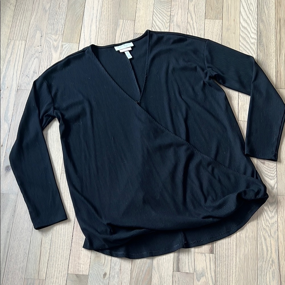 Ribbed Wrap Nursing Top